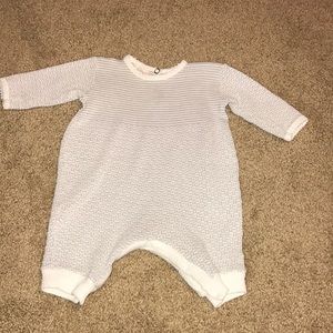 Grey and white outfit